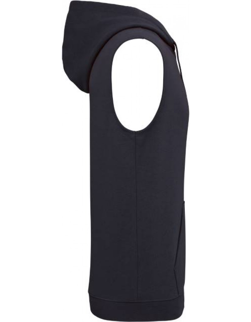 Pulover cu glugă unisex fără mâneci